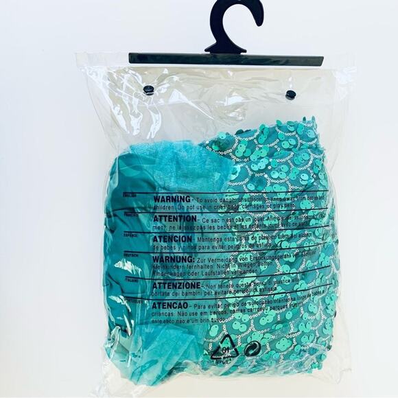 Charades Sequin Mermaid Costume Ariel Halloween Costume NEW Medium - Picture 12 of 15